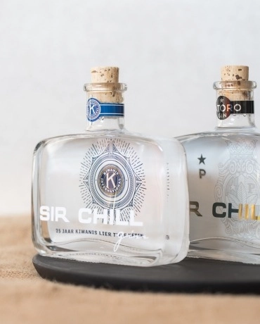 Bouteille Sir Chill personnalisée avec détails